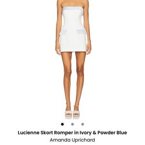 Amanda Uprichard White and Blue Dress